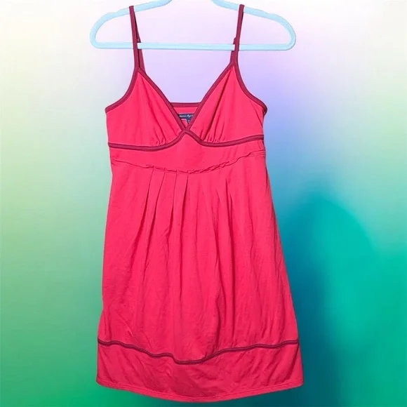 VTG American Eagle Outfitters Y2K Babydoll Sleeveless Mini Dress Women's M - Picture 3 of 11